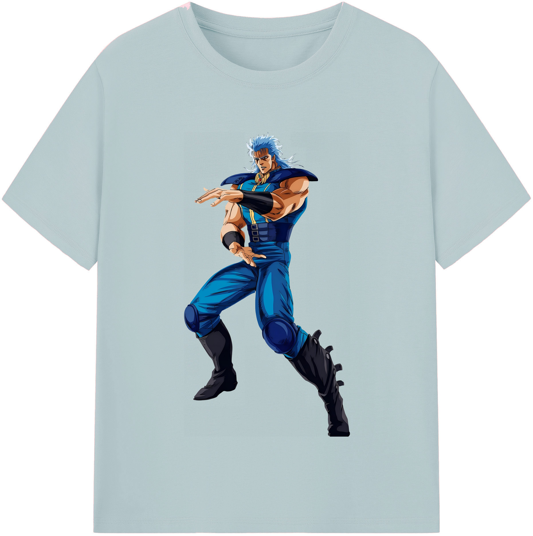 （画像用） 北斗の拳 Fist of the North Star 綿100％半袖Tシャツ（フロントプリント）